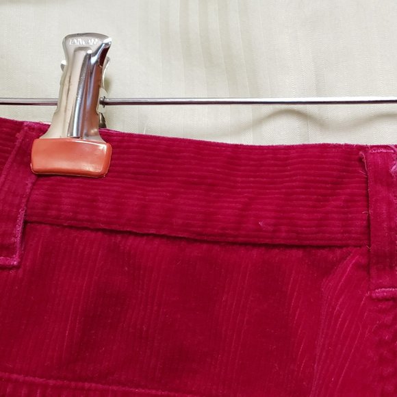 🍁Vintage Carmine Corduroy Fly-Front Pants - Picture 6 of 7